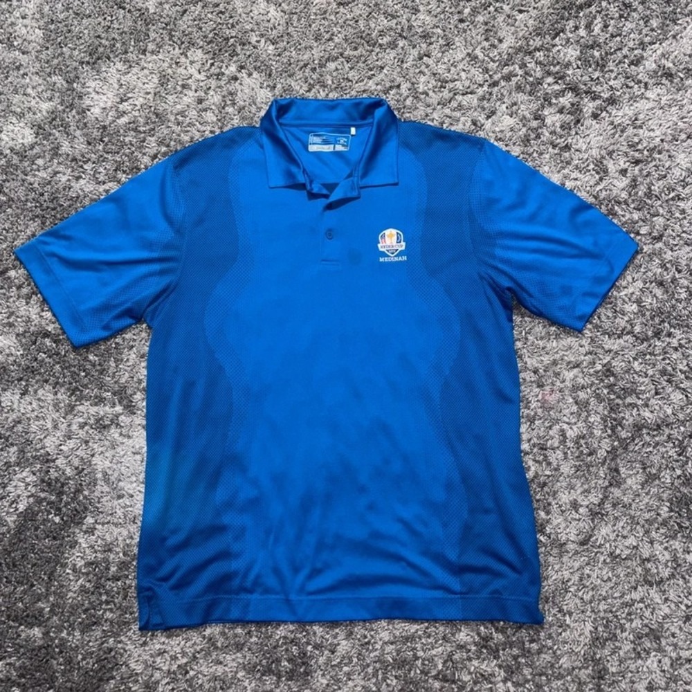 2012 Ryder Cup Medinah Cutter & Buck Golf Dri Fit Golf Shirt Men's Size XXL GUC